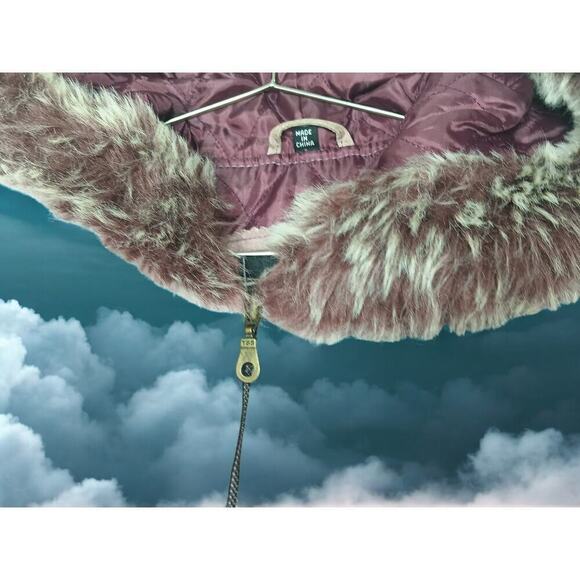 New with Tags Adler Collection 100% Leather Faux Fur Hood Coat SZ M - Picture 14 of 16